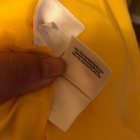 Albert Nipon Jacquard Yellow Dress & Jacket Suit - Picture 8 of 10